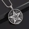 Pendente Bússola de Odin Estilo Hip-Hop Transfronteiriço Personalizado Liga Ecológica Masculino Punk Pingente Redondo Venda por Atacado