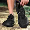 Zapatos de Senderismo de Malla para Hombre de Verano, Transpirables y de Secado Rápido para Senderismo al Aire Libre, Ligeros para Vadear, Zapatos de Playa para Hombre al por Mayor