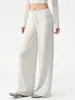Roupas de Yoga Femininas Largas Roupas de Treino para Academia Pilates Calças Longas Esportivas Conjunto Perna Larga Relaxado Roupas Fitness Outono
