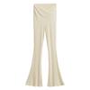 Calças femininas sensuais de cintura cruzada, primavera e outono, novas leggings de ioga fitness, calças casuais de quadril