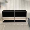 Gabinete auxiliar nórdico, gabinete auxiliar para apartamento pequeño, gabinete de almacenamiento para sala de estar, gabinete de revista simple, gabinete de almacenamiento para dormitorio, módulo de estantería combinado