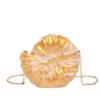 Bolsa de Festa Transfronteiriça, Bolsa de Mão Concha, Bolsa de Acrílico Floral Europeia e Americana Moda Concha Caracol, Bolsa de Ombro Único Transversal para Mulheres