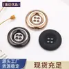 Hebillas Metálicas de Cuatro Ojales con Borde Redondo Cóncavo Botones para Camisa Botones para Suéter de Punto Accesorios de Ropa Jinda