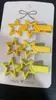 Estilo coreano clip BB de estrella de cinco puntas para colorear DIY accesorios para el cabello pasador lateral para niños accesorios para el cabello