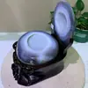 Cuenco Tesoro de Ágata Natural Brasileña Adorno de Piedra Cruda Colección Decoración del Hogar Decoración de Oficina Regalo Único Apertura de Empresa de Piedras