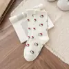 Calcetines de Gato de Moda para Mujer Otoño 2025 Nuevos Calcetines de Media Pantorrilla de Dibujos Animados Puño de Burbuja Sin Costuras Calcetines Flojos Calcetines Lindos