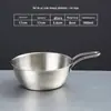Tazón de Acero Inoxidable 304 para Vino de Arroz Coreano Espesado con Asa Restaurante Tienda de Barbacoa Snack Condimento Tazón Kimchi de Doble Asa