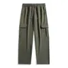 Pantalones de Trabajo para Hombre Primavera y Otoño Pierna Recta Holgados Pantalones Deportivos Ligeros Joggers de Otoño Estilo Coreano Marca de Moda Pantalones Casuales