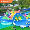 Equipo para parque acuático inflable para adultos con soporte para piscina, tobogán acuático, golpeador de agua, fabricantes de equipos grandes para parques acuáticos