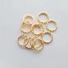 DIY hecho a mano anillo conector llavero tocado aretes accesorios de joyería repujado anillo abierto cerrado corona