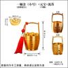 Cubo de Latón Dorado Directo de Fábrica con Lingotes de Oro y Lingotes de Oro para Riqueza y Tesoro, Adorno de Artesanía de Metal de Escritorio