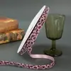 Cinta de Terciopelo de una Cara con Estampado de Leopardo Acuático para Otoño e Invierno, Lazo Hecho a Mano, Accesorios para el Cabello, Accesorios para Ropa, Correas para Embalaje de Cajas de Regalo, Venta al por Mayor