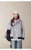 Chaqueta de trabajo étnica tipo color-block estilo japonés para mujer, una prenda exterior única y elegante para primavera y otoño, con un corte casual y holgado