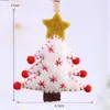 Accesorios colgantes de fieltro de lana navideño Decoración navideña Adultos Niños Decoración de árbol de Navidad DIY colgante pequeño