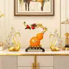 Nuevos Adornos Decorativos de Estilo Chino de Navegación Fluida para el Hogar y la Sala de Estar, Velero de Resina, Propicio para Aperturas de Negocios y Inauguraciones de Casa