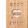Tarjeta de Madera para el Día de la Madre Tarjeta de Cumpleaños para Mamá Tarjeta de Regalo para Mamá La Mejor Mamá del Mundo