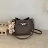 Diseño de Color Sólido Simple y Único, Bolso Cubo de Gran Capacidad, Nuevo Estilo de Alta Gama, Bolso Dulce y Elegante, Bolso de Moda para Madre e Hija