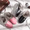 Hogar Tamaño Extra Grande Hogar Impermeables Pantuflas de Algodón Hombres Invierno Hogar Interior Cálidos Antideslizantes Zapatos de Algodón Hombres Otoño e Invierno