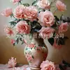 Pintura de Diamantes DIY Floral Pintura Hecha a Mano Hortensia Taladro Redondo Taladro Completo Transfronterizo Más Vendido Pintura Decorativa de Interior Fabricante Mayorista