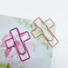 Nuevo Clip para Bolígrafo en Forma de Cruz para Cuadernos, Accesorios para Bolígrafos, Soporte para Bolígrafos, Fijación para Escribir, Inserto de Bolígrafo de Resorte de Dibujos Animados Elástico
