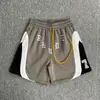 Marca de moda transfronteriza RHUDE 2026 Verano Nuevos Pantalones Cortos de Cinco Puntas Bordados con Letras Grandes Estilo Retro Americano para Hombre Europeos y Americanos