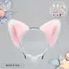 Faixa de Cabelo Lolita de Pelúcia Feita à Mão com Orelhas de Gato Acessórios de Cabelo Kc Headwear de Orelhas de Animal Grampo de Cabelo de Orelha de Raposa