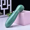 Palo de masaje de cristal de aventurina verde natural para el pene Palo de masaje de codo de aventurina verde Juguetes sexuales Fabricante femenino