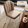 Silla de Comedor de Lujo Nórdico Ligero, Taburete para Uso Doméstico con Respaldo, Silla Simple para Tocador, Silla de Comedor de Hierro de Lujo Ligero para Restaurante Hotel