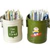 Nuevo Estilo Americano Contenedor de Lápices de Hierro Forjado Boca Grande Estudiante Escritorio Cubo de Hierro Oficina Lindo Simple Almacenamiento Grande Divertido