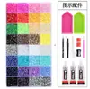 Atacado best-seller transfronteiriço 48 cores 60 cores strass de fundo plano 15 grades 40 grades conjunto de strass de resina strass AB acessórios de decoração para nail art