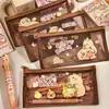 Estuche de Malla Transparente para Capibaras, Gran Capacidad, Bolsa de Papelería Portátil y Linda de Capibaras para Exámenes de Estudiantes, Venta al por Mayor