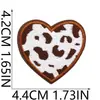 52 Peças Misturadas Tema Denim Ocidental Bordado Tecido Adesivos Patch Patch para Patch de Patch para Crânio de Patch para Roupas Cacto Decorativo
