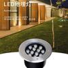 Luz de Solo Embutida Refletor de Solo Exterior Impermeável Led Luz Enterrada Lâmpada de Gramado Luz Subterrânea Controle Inteligente