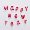Adornos para Decoración de Pastel de Año Nuevo Mingkang Plástico Blando Letras Rojas de Feliz Año Nuevo Decoraciones Festivas de Año Nuevo