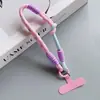 Nuevo Cordón Tejido a Mano Combinación de Colores Cordón para Teléfono Móvil Bolsa Cuerda Corta Funda de Teléfono Móvil Tarjeta Estilo Creativo Simple de Moda
