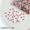 Pedras de strass para nail art com zircônia cúbica de corte redondo 2*4 mm, modernas e deslumbrantes, tamanho pequeno, qualidade 5A, base plana, para decoração DIY e pequenos acessórios