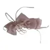 Pinza para el pelo con lazo de organza estilo coreano para mujer, Pinza banana para la parte trasera de la cabeza, Pasador con un toque de lujo ligero y de alta gama, Accesorio para el cabello