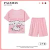 Pijamas2024 verano pijamas coreanos para niños conjunto de manga corta dibujos animados niños y niñas ropa para el hogar ropa infantil al por mayor