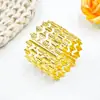 Anillo Metálico de Panal Nuevo Más Vendido de Amazon Hebilla Cerrada para Servilleta Decoración de Mesa de Hotel Fabricante Mayorista