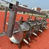 Máquina punzonadora punzonado de agujeros surcado para plantar herramienta agrícola nueva máquina punzonadora de agujeros para plantar ajo siembra de hortalizas automática multipropósito