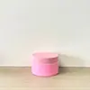 68/89 Creme Dental Rosa Pet Recipiente para Creme Máscara Capilar Garrafa de Boca Larga Emulsão de Água Orvalho Puro Transparente Garrafa de Ombro Plano Recipiente Cosmético Vazio