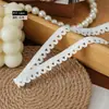 Estoque Disponível de Elástico Semi-Circular de Nylon de 1,2 cm na Cor Branca, Fita Elástica de Nylon para DIY para Roupa Íntima