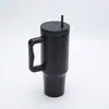 Taza de Hielo de Acero Inoxidable 304 de Tercera Generación para Comercio Exterior, 40 oz, con Asa, Gran Capacidad, Taza para Coche con Popote, Taza Térmica
