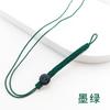 Cordón para llaves con hebilla de nudo plano, espiral, corto, tejido a mano, accesorio para llavero de teléfono, material artístico retro