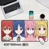 Mouse pad de borracha grande para jogos de anime Lonely Rock, faça você mesmo, teclado, tapete para mesa de escritório, logotipo para impressão
