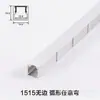 Perfil de Quilla de Aleación de Aluminio Tira de Luz Flexible Incrustada Ranura para Tira de Luz de Curvatura Arbitraria Aluminio LED Ranura de Aluminio con Forma de Arco