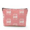 Bolsa de Maquillaje Transfronteriza Amazon Torre Eiffel con Letras, Bolsa Impermeable de Lino con Cremallera Impresa por Ambos Lados para Mujeres, Almacenamiento de Primavera