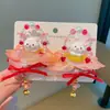 Novo Grampo de Cabelo Hanfu Estilo Chinês para Meninas, Acessório de Cabelo Infantil com Flores de Estilo Antigo, Franjas e Pérolas, Doce e Retrô