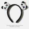 Estilo Japonés Linda Serie de Pandas Banda para el Cabello de la Suerte Cuerda para el Cabello de Dibujos Animados Mao Mao Banda para el Cabello de Corazón de Niña Pin Lateral Adorno de Cabeza de Muñeca