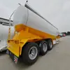 Semirremolque de 3 Ejes, 40 Metros Cúbicos para Transporte de Materiales a Granel, Remolque Tanque para Cenizas Volantes, Camión Cisterna para Cemento en Forma de V, Suministro Transfronterizo